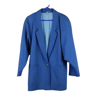 Unbranded Blazer - Large Blue Wool Blend