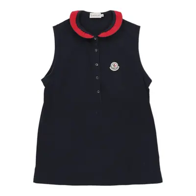 Moncler Polo Top - Medium Navy Cotton | Size: medium