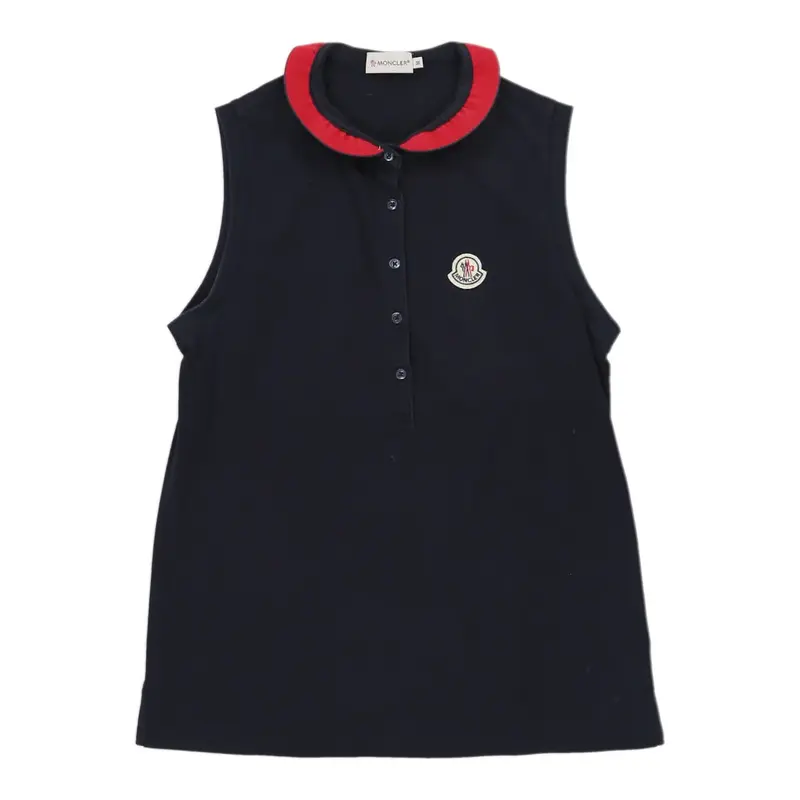 Moncler Polo Top - Medium Navy Cotton | Size: medium