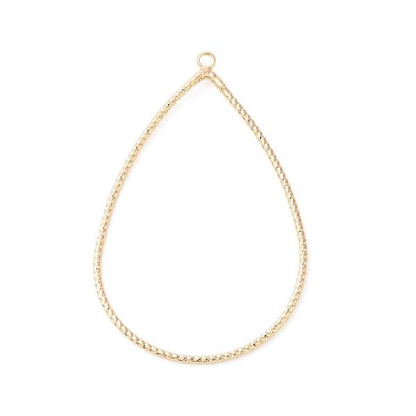 Brass Open Back Bezel Pendants