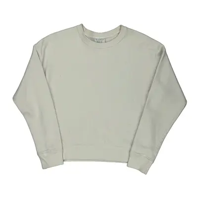 Reverse Weave Champion Sweatshirt - Medium White Cotton Blend