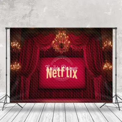 Luxury Red Curtain Candle Light Stage Photo Backdrop - Aperturee