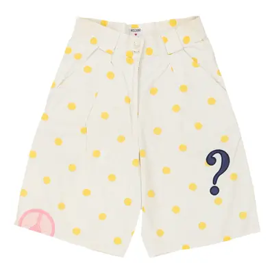 Age 16 Moschino Polka Dot Shorts - 28W 10L White Cotton | Size: 28