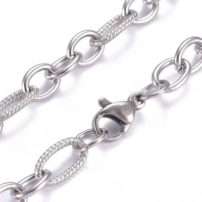 Non-Tarnish 304 Stainless Steel Figaro Chains Necklaces