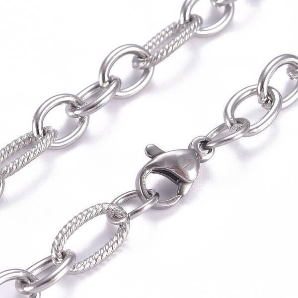 Non-Tarnish 304 Stainless Steel Figaro Chains Necklaces