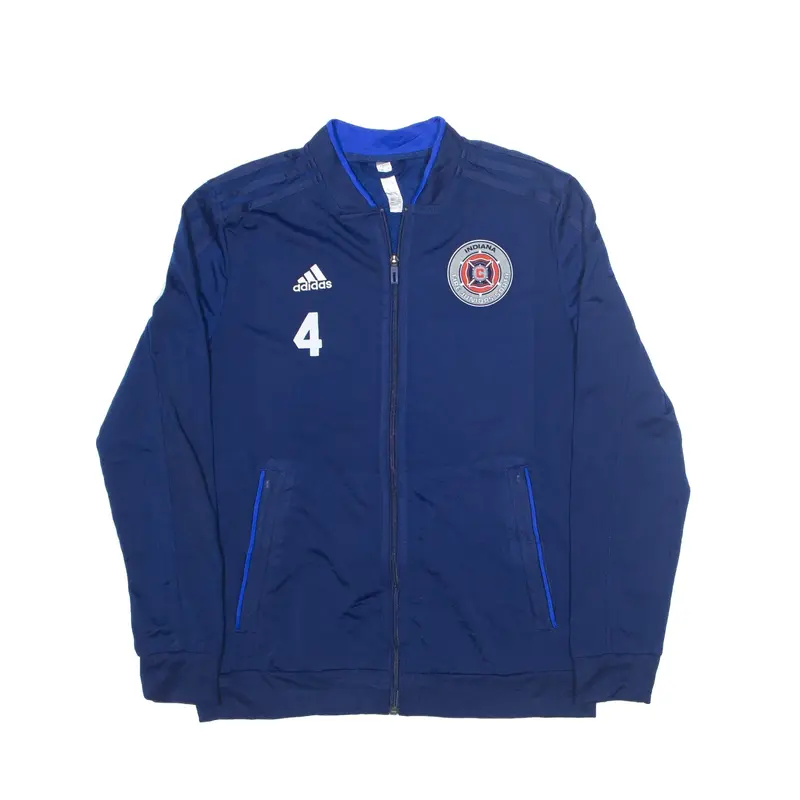 ADIDAS Indiana Fire Juniors Track Jacket Blue Boys M