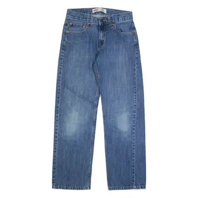 LEVI'S Womens Jeans Blue Relaxed Straight Stone Wash W27 L29