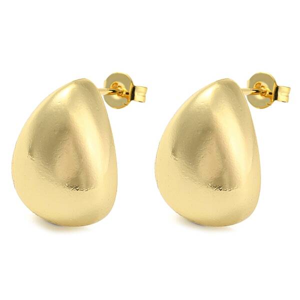 Rack Plating Brass Teardrop Stud Earrings