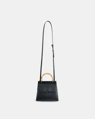 ?? Mini Fir Corn Leather Bag | Color: Black