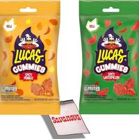 Lucas Gummies Spicy Mango or Watermelon - 2oz Mexican Candy Dulces Mexicanos Gummy Sweet Snack Treat