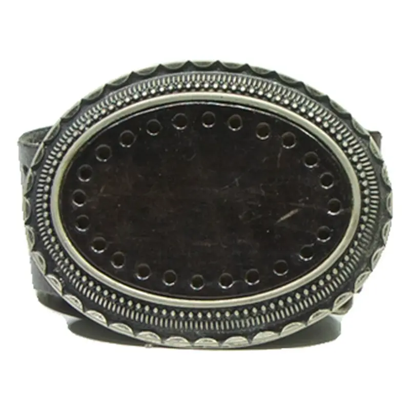 Womens Belt Brown Leather Spotted 41
