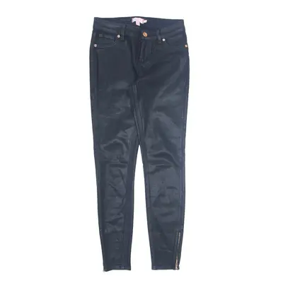 TED BAKER London Wax Feel Jeans Black Denim Regular Skinny Womens W26 L30