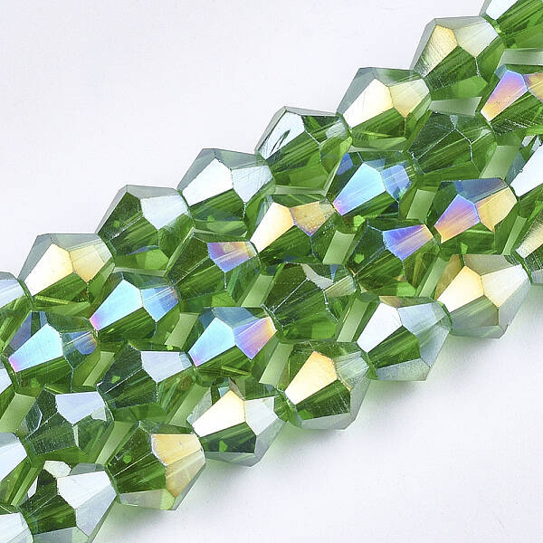 Electroplate Glass Beads Strands