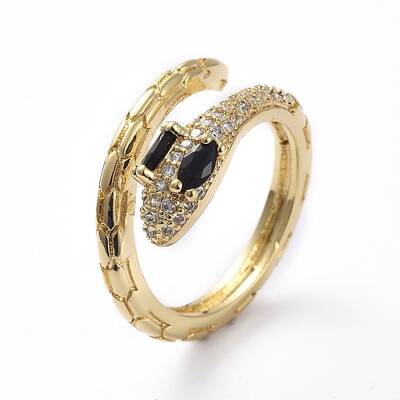 Adjustable Brass Cuff Finger Rings