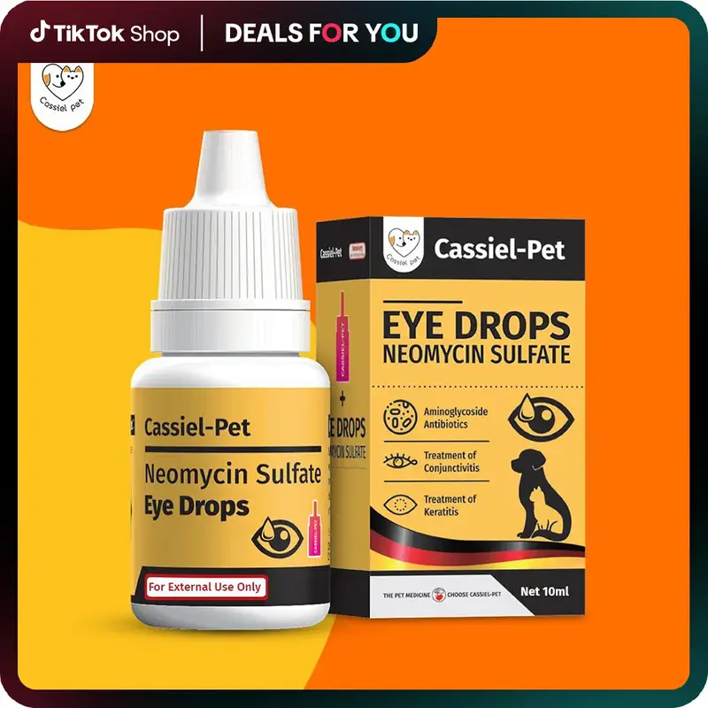 Cassiel-Pet Eye Drops,Dog&Cat Tear Stain Cleaner,Remove Tear Stains and Relieve Itchy Eyes,Natural Formula, No Artificial Ing...