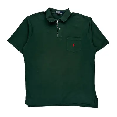 Polo By Ralph Lauren Polo Shirt - Large Green Cotton