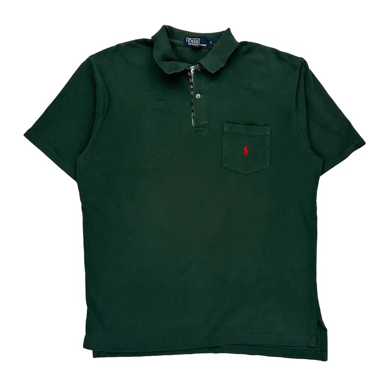 Polo By Ralph Lauren Polo Shirt - Large Green Cotton