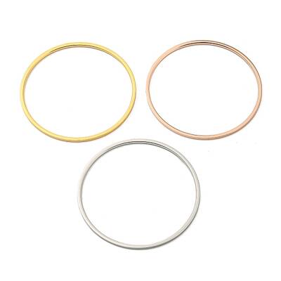 3Pcs 304 Stainless Steel Polishing Plain Bangles Kit