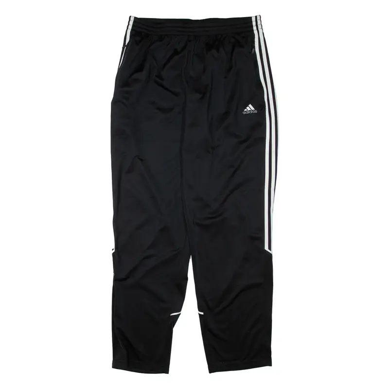 ADIDAS Mens Track Pants Black Straight L W32 L33