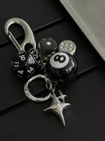 Dice & Ball Design Keychain, Cute Keychain for Car Keys for Women & Men, Fashion Accessories for Bag Decoration, Charms, Diy ...