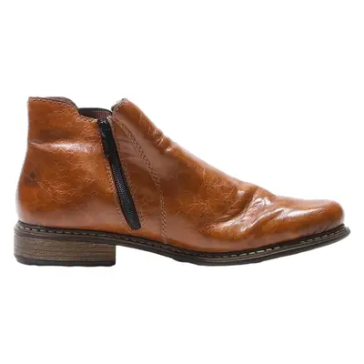 RIEKER Ankle Boots Brown Leather Womens UK 7