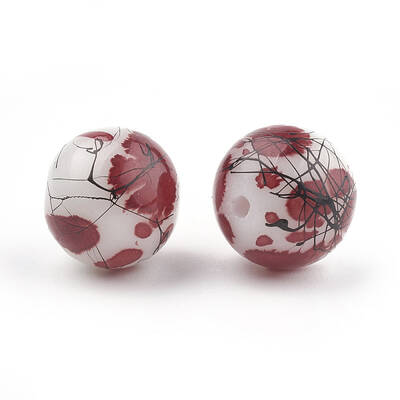 Drawbench & Baking Painted Glass Beads Strands