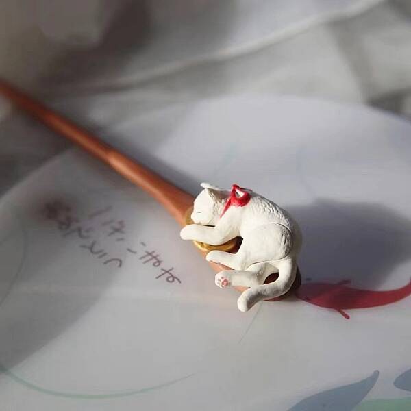 Cat Wooden Hair Sticks