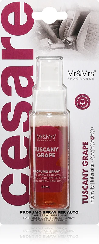 Mr & Mrs Fragrance Cesare Tuscany Grape Car Air Freshener 50ml