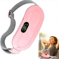 Wearable Electric Menstrual Heating Pad, Hot Massage Heating Pad, Warming belt for Cramps with Vibration & Massage, Abdominal...