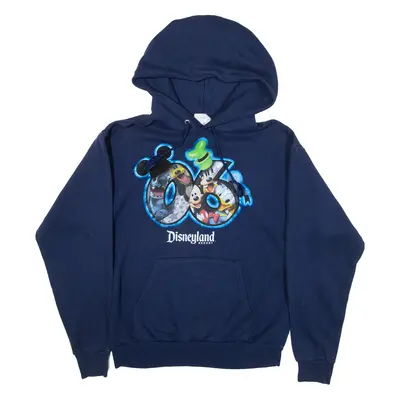 DISNEY Womens Blue Hoodie S