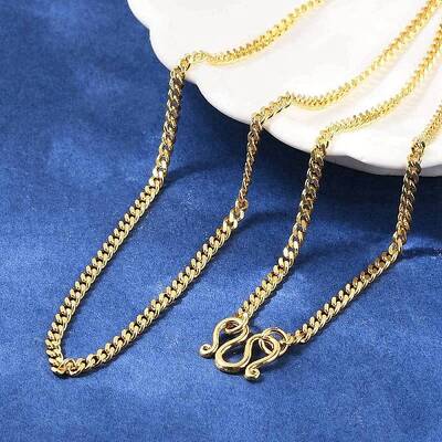 Brass Curb Chain Necklaces