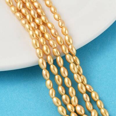 Electroplated Shell Pearl Beads Strands