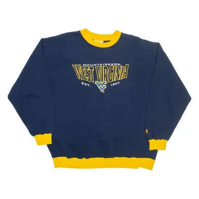 LEE West Virginia Mountaineers Mens Sweatshirt Blue USA XL