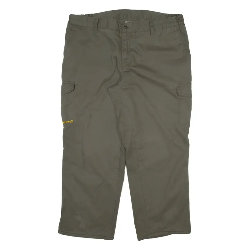 BERNWALT Cargo Mens Trousers Grey Relaxed Tapered W38 L28