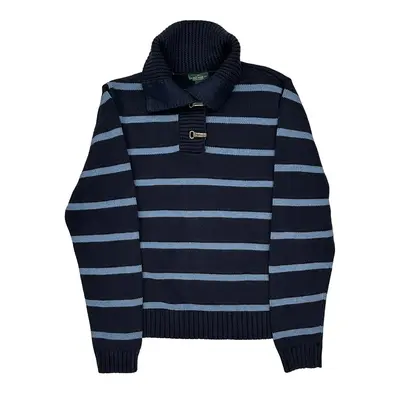 Ralph Lauren Striped Jumper - XL Navy Cotton