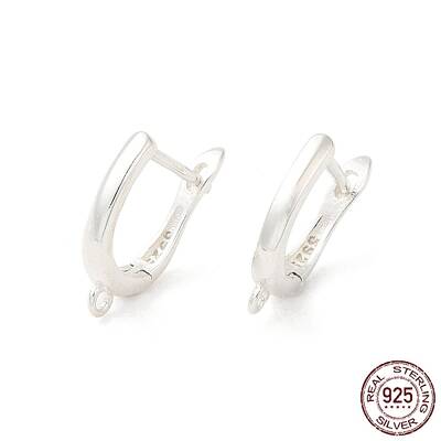 925 Sterling Silver Hoop Earring Findings