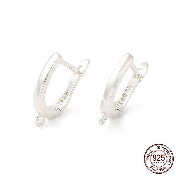 925 Sterling Silver Hoop Earring Findings