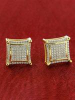 Square Shaped Artificial Zircon Decor Stud Earrings, Fashionable Jewelry for Women for Party, Daily Clothing Decor, Trendy Al...