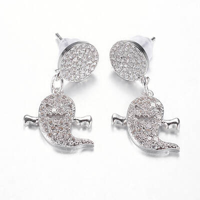 (Jewelry Parties Factory Sale)Brass Dangle Stud Earrings