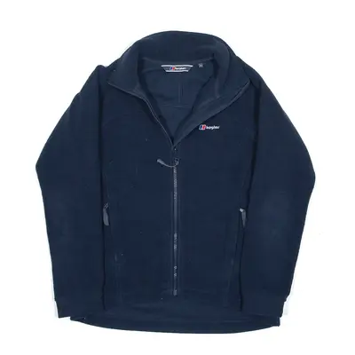 BERGHAUS Fleece Jacket Blue Womens UK 8