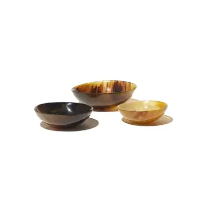 Upcycled Horn Nesting Bowls