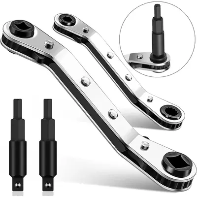 2Pcs Hvac Service Wrench Refrigeration Wrench,3/16\