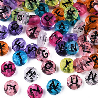 Transparent Mixed Color Acrylic Beads