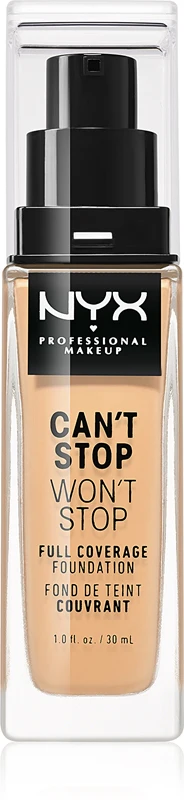 NYX Professional Makeup Can't Stop Won't Stop Full Coverage high coverage foundation color 7.5 Soft Beige 30 ml