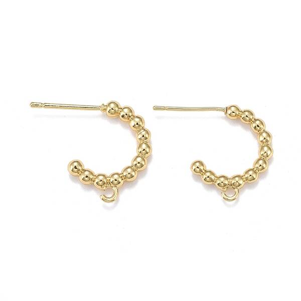Brass Stud Earring Findings
