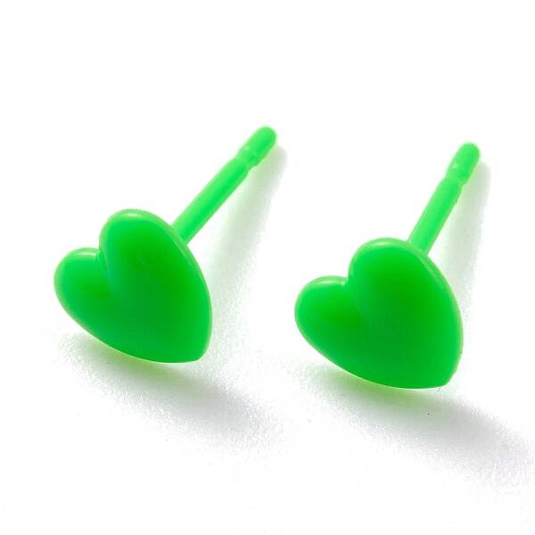 Eco-Friendly Plastic Stud Earrings