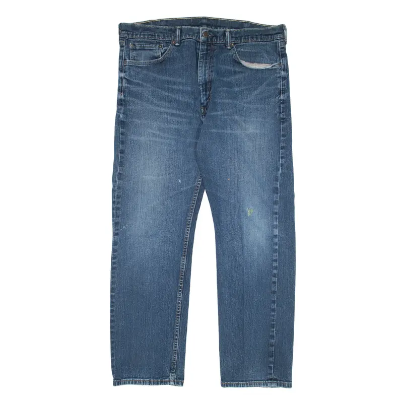 LEVI'S 505 Jeans Blue Denim Regular Straight Mens W38 L30