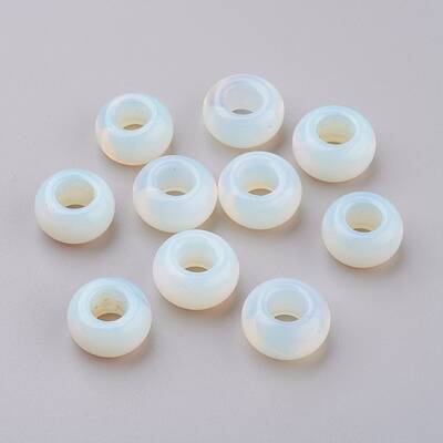 Synthetic Opalite European Beads