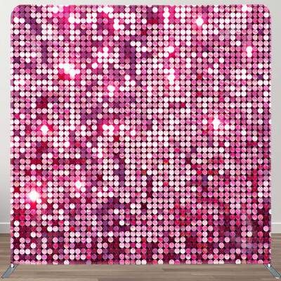 Aperturee Hot Pink Sparkle Sequins Party Pillow Case Backdrop, 6X6FT(1.8X1.8M), 111 USD, DSZYHD6I45-F
