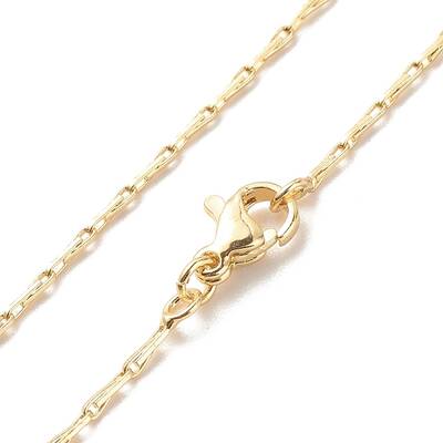 Brass Boston Link Chains Necklace for Women